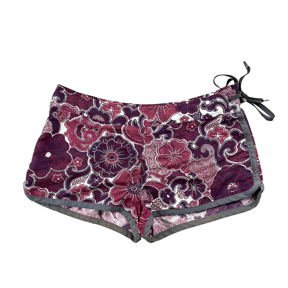 Patagonia Floral Print Purple and Pink Women's Shorts